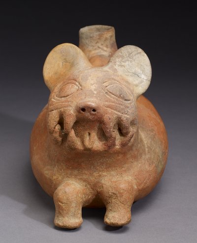 Felines Gefäß, Vicus-Kultur von Pre Columbian